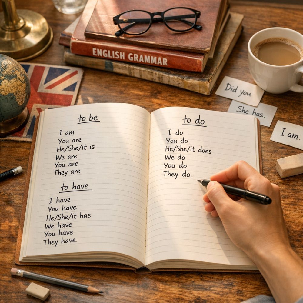 Conjuguer be, have et do : les verbes anglais à savoir par cœur
