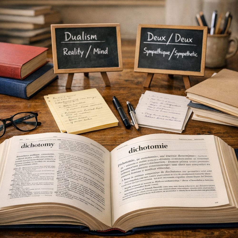 Mots proches, faux amis et usages universitaires